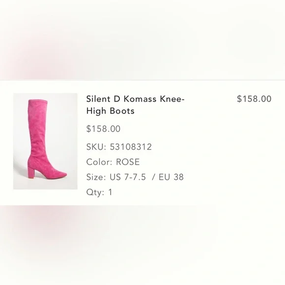 Silent D Komass knee high boots - Picture 7 of 7